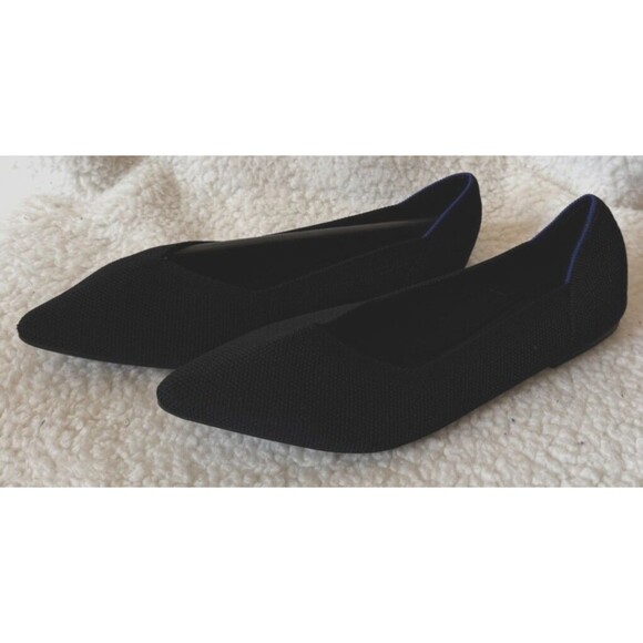Bisonspirit Point Ballet Flats Black Solid Size US 6.5/EUR 37 NEW! - Picture 2 of 7